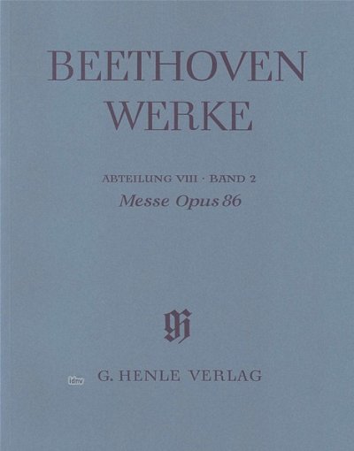 L. v. Beethoven: Missa C-Dur op. 86 , ChOrch (Pa)