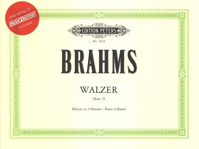 J. Brahms: Walzer op. 39, Klav4m (Sppa+CD)