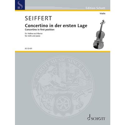 H. Seiffert: Concertino in der ersten Lag, VlKlav (KlavpaSt)