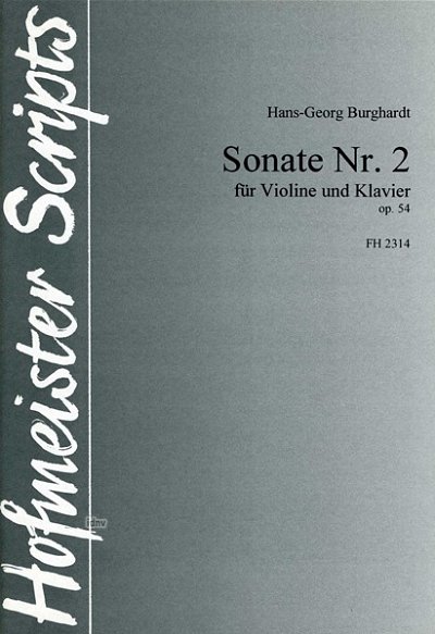 H. Burghardt: Sonate Nr.2 op.54 für Violine und