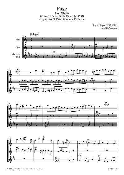 DL: J. Haydn: Fuge Hob. XIX:16 / aus den Stuecken fuer die F