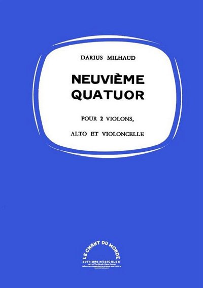 D. Milhaud: Quatuor à cordes no. 9 op. 140, 2VlVaVc (Part.)