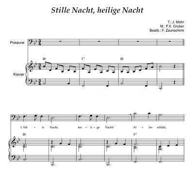 DL: (Traditional): Stille Nacht, heilige Nac, Pos(C)Org (Par