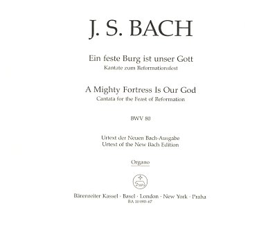 J.S. Bach: Ein feste Burg ist unser Gott , 4GesGchOrch (Org)