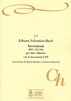 J.S. Bach: Invenzioni 1 (Nr. 1-7), 2Git (Pa+St)
