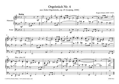 DL: E. Grueel: Orgelstueck Nr. 4, Org