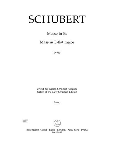 F. Schubert: Messe in Es D 950, Kb