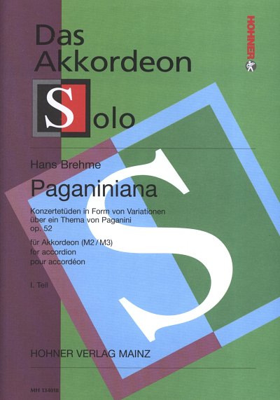 H. Brehme: Paganiniana op. 52 Band 1, Akkordeon