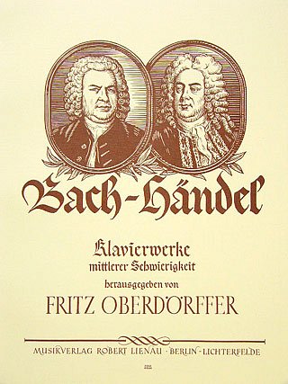 Bach/Haendel: Sammlung mittelschwerer originaler Klavie, Kla