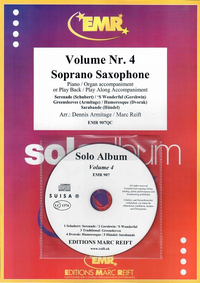 M. Reift: Solo Album Volume 04, SsaxKlav/Org (+CD)