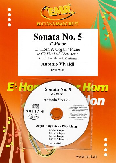 A. Vivaldi: Sonata No. 5, HrnKlav/Org (+CD)