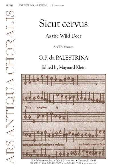 G.P. da Palestrina: Sicut cervus, GCh4 (Chpa)
