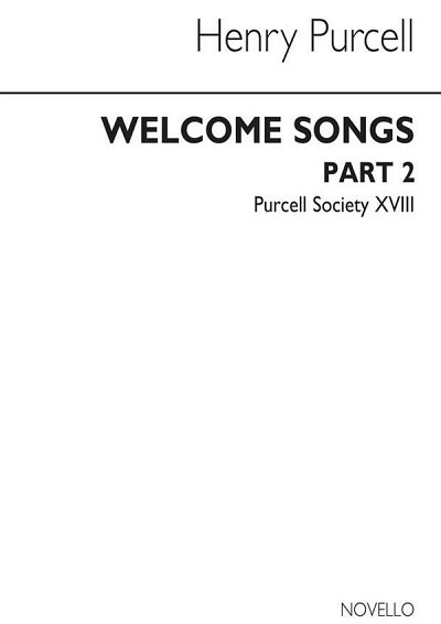 H. Purcell: Purcell Society Book 18