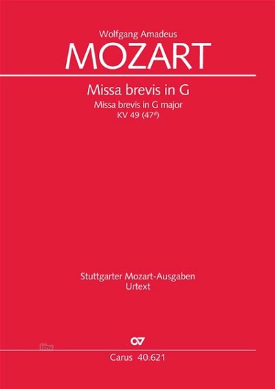 DL: W.A. Mozart: Missa brevis in G G-Dur KV 49 (47d) (17 (Pa