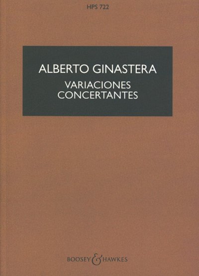 A. Ginastera: Variaciones concertantes op. 23, Kamo (Stp)