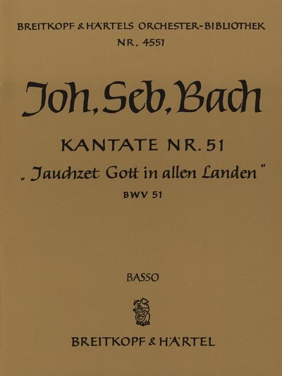 AQ: J.S. Bach: Jauchzet Gott in allen Landen BWV 51 (B-Ware)