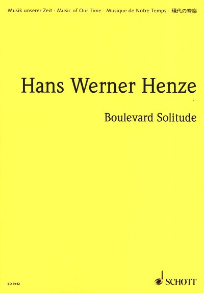 H.W. Henze: Boulevard Solitude  (Stp)