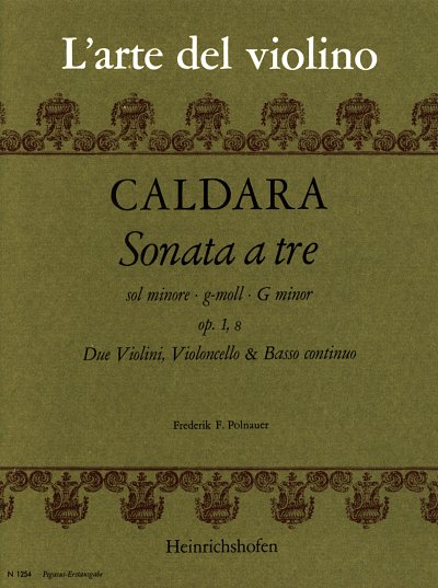 A. Caldara: Sonata A Tre G-Moll Op 1/8