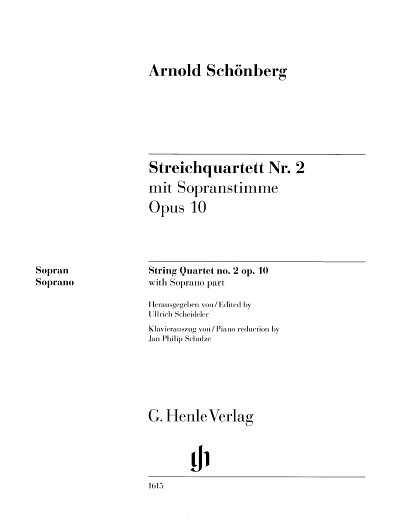 AQ: A. Schönberg: Streichquartett Nr. 2 op. 10, Ges (B-Ware)