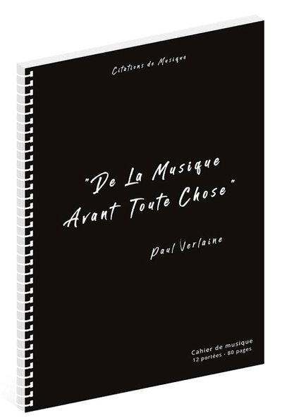 Cahier de musique Verlaine (Bu)