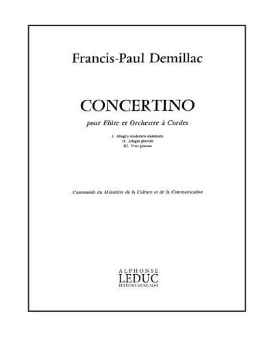 Concertino -Fl.Et Orch.Strings, FlKlav (KlavpaSt)
