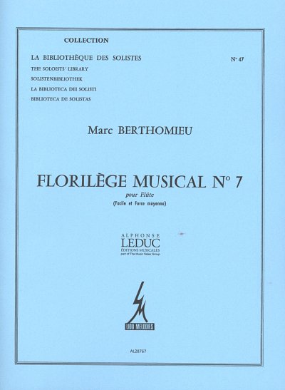 M. Berthomieu: Florilège musical No. 7, Fl
