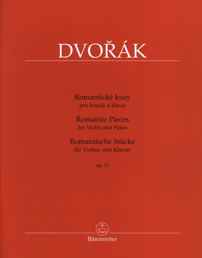 A. Dvo_ák: Romantische Stücke für Violine, VlKlav (KlavpaSt)