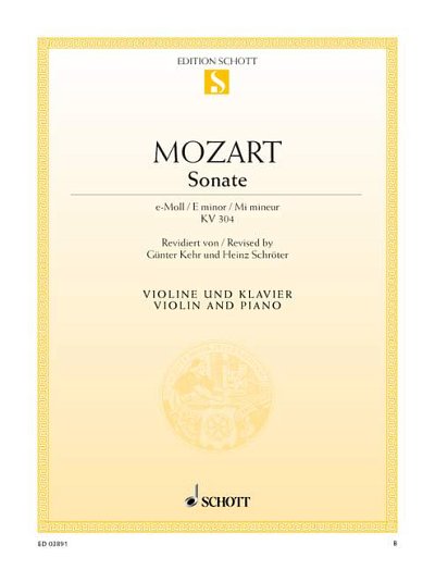 DL: W.A. Mozart: Sonate e-Moll, VlKlav