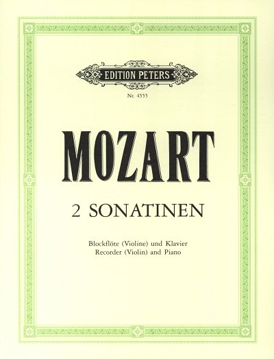 W.A. Mozart: 2 Sonatinen Kv 439b - Wiener Sonatinen