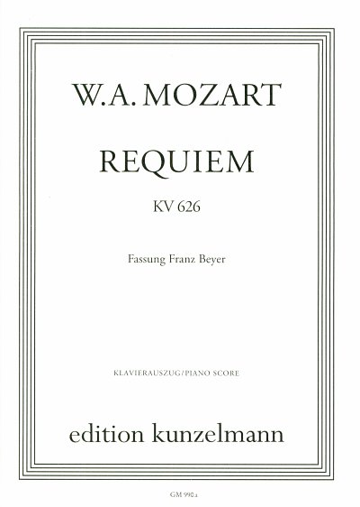 W.A. Mozart: Requiem KV 626, 4GesGchOrchO (KA)