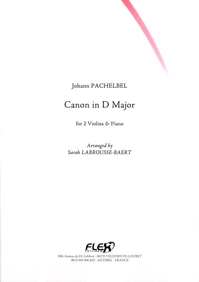 J. Pachelbel: Canon En Ré Majeur (Pa+St)
