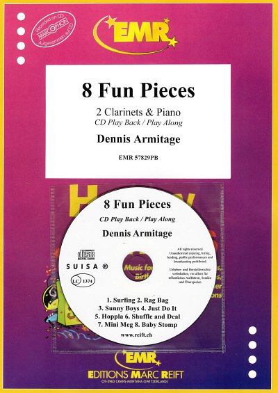 D. Armitage: 8 Fun Pieces, 2KlarKlav (+CD)