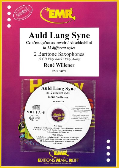 R. Willener: Auld Lang Syne, 2Bsax (+CD)