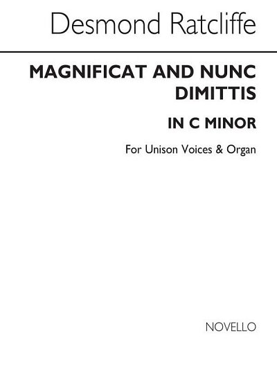 D. Ratcliffe: Magnificat And Nunc Dimittis In, Ch1Org (Chpa)