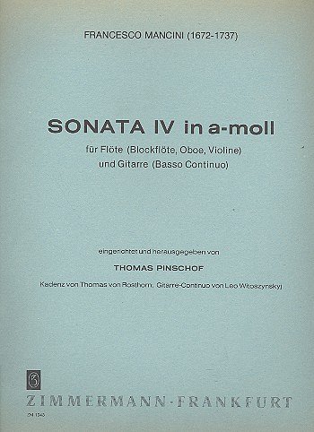 F. Mancini: Sonata IV a-Moll