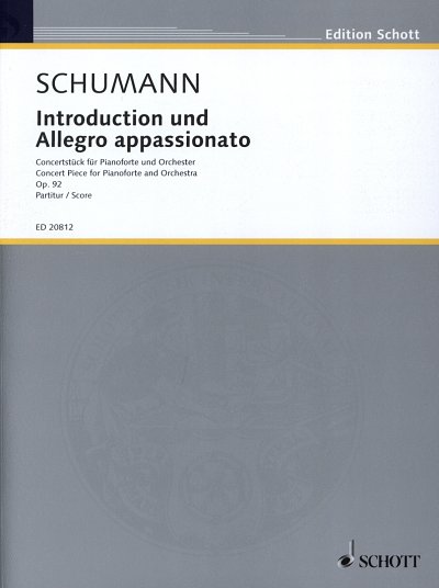 R. Schumann: Introduction und Allegro appa, KlavOrch (Part.)