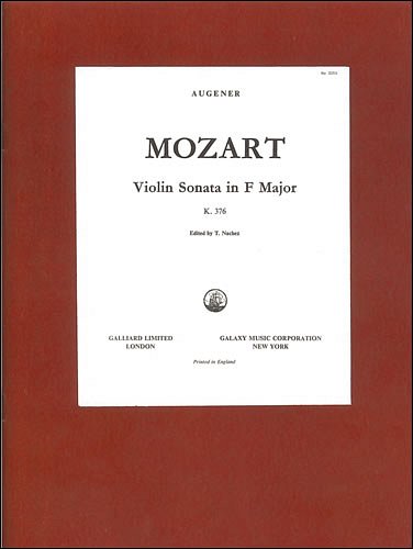 W.A. Mozart: Sonata No. 7 in F KV 376, VlKlav (KlavpaSt)