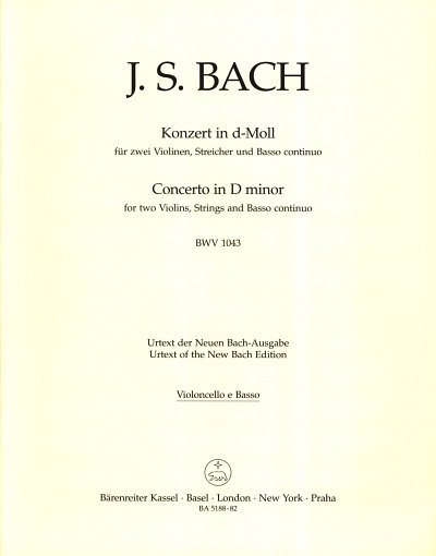 J.S. Bach: Konzert für zwei Violinen, Streicher und Basso continuo d-Moll BWV 1043