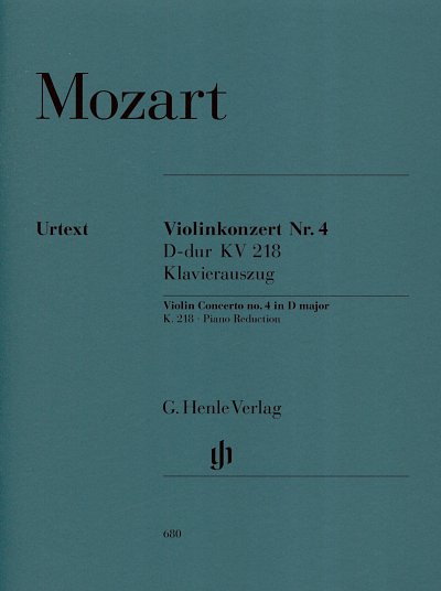 W.A. Mozart: Violinkonzert Nr. 4 D-Dur KV, VlKlav (KlavpaSt)