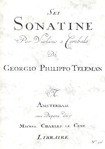 G.P. Telemann: Sei Sonatine Shumilov Facsimile Collection
