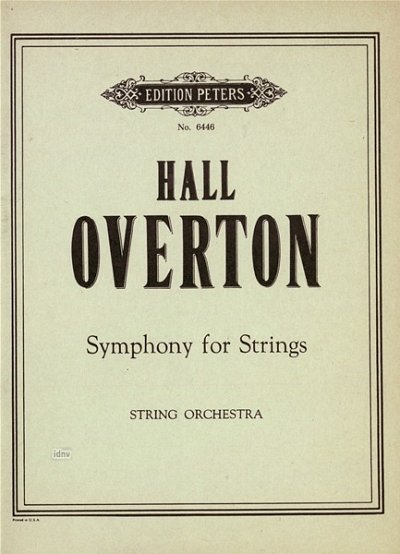 Overton Hall: Symphonie für Streicher (1955)