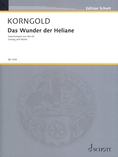 E.W. Korngold: Das Wunder der Heliane op. 20, Klav