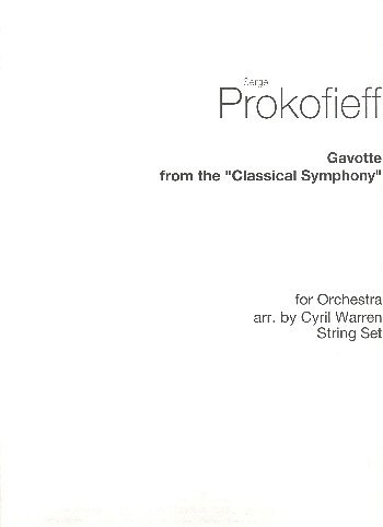 S. Prokofiev: Gavotte