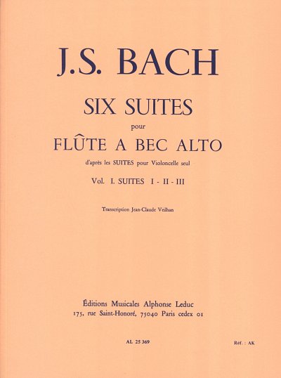 J.S. Bach: 6 Suites Vol.1 No.1-3 , Ablf (Bu)