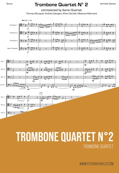 S. Verhelst: Trombone Quartett No. 2, 4Pos (Pa+St)