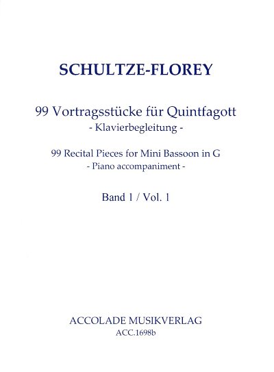 A. Schultze-Florey: 99 Vortragsstücke für Q, Klav (Klavbegl)