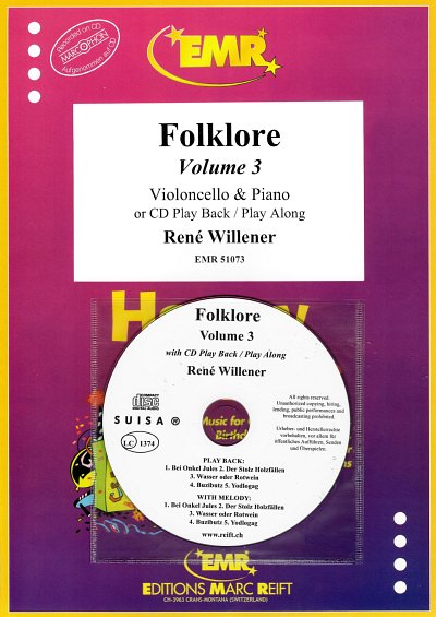 R. Willener: Folklore Volume 3, VcKlav (+CD)