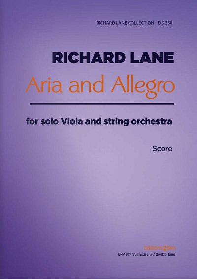 R. Lane: Aria and Allegro, VaStro (Part.)