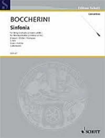 L. Boccherini: Sinfonia D-Dur G 500  (Part.)