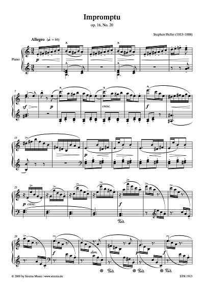 DL: S. Heller: Impromptu a-Moll op. 16, Nr. 20